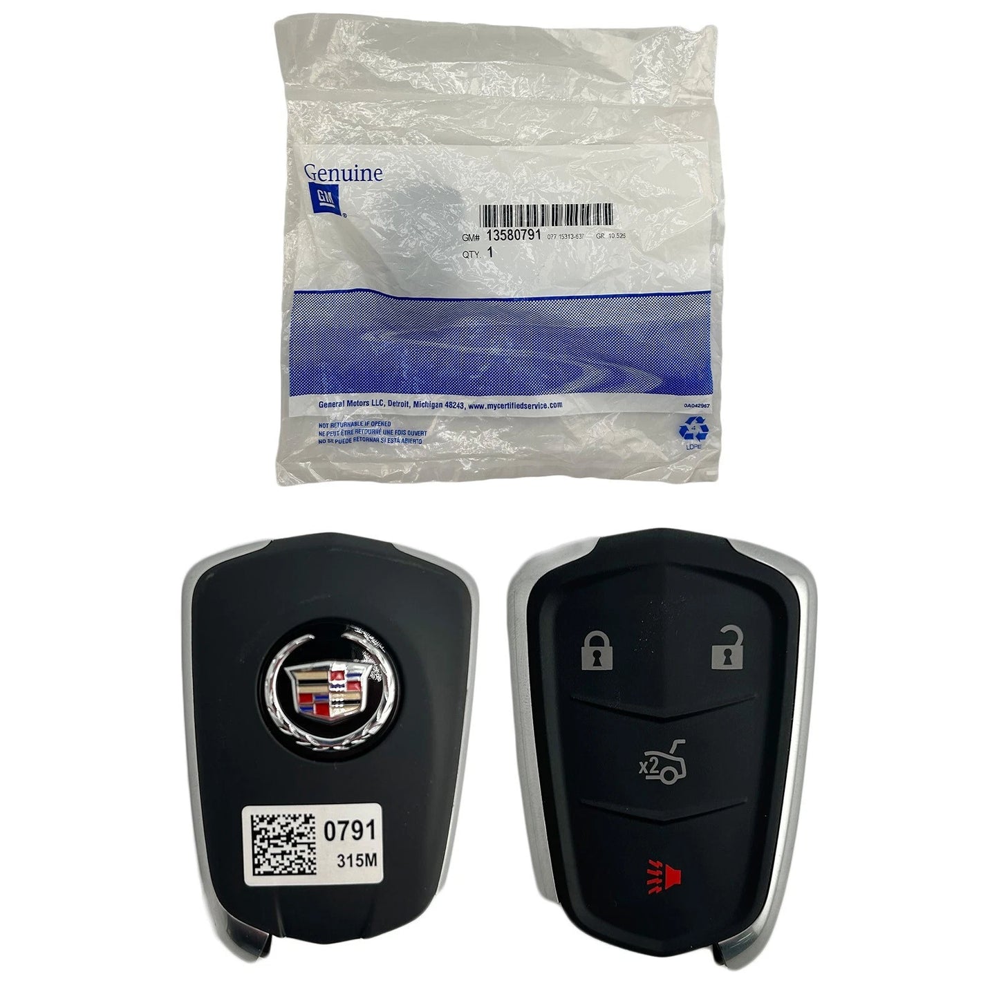 New OEM 14–19 Cadillac ATS XTS 15–18 CTS 4B Smart KeyFob Keyless Entry Remote HYQ2AB