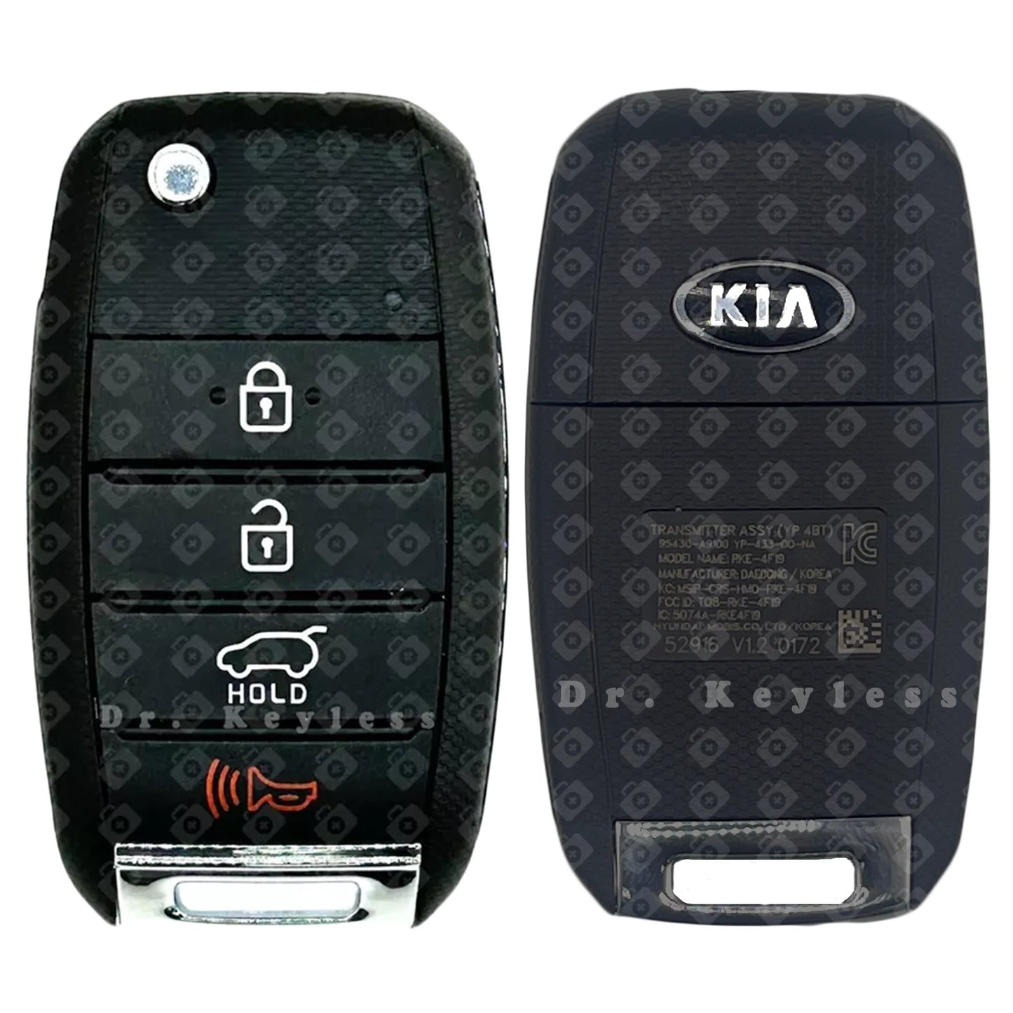 OEM Refurbished 2015-2018 Kia Sedona Flip Key Fob Remote 4B TQ8-RKE-4F19