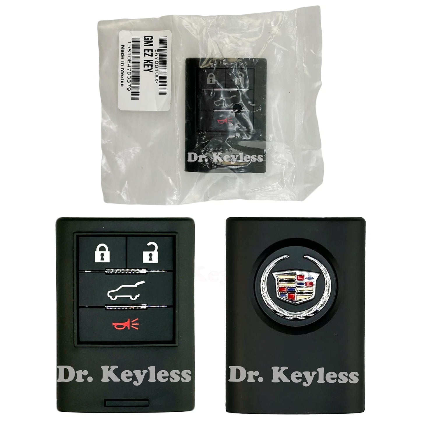 NON-US EXPORT ONLY! OEM 2010-2014 Cadillac CTS Smart Key Fob Remote 5B M3N5WY7777A