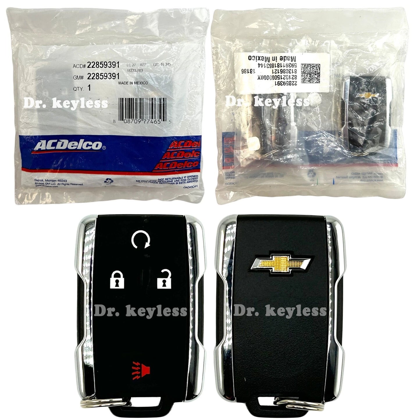 Set of 2 NON-US EXPORT ONLY! OEM 2014-2022 Chevrolet Silverado Smart Key Fob Remote 4B M3N-32337100