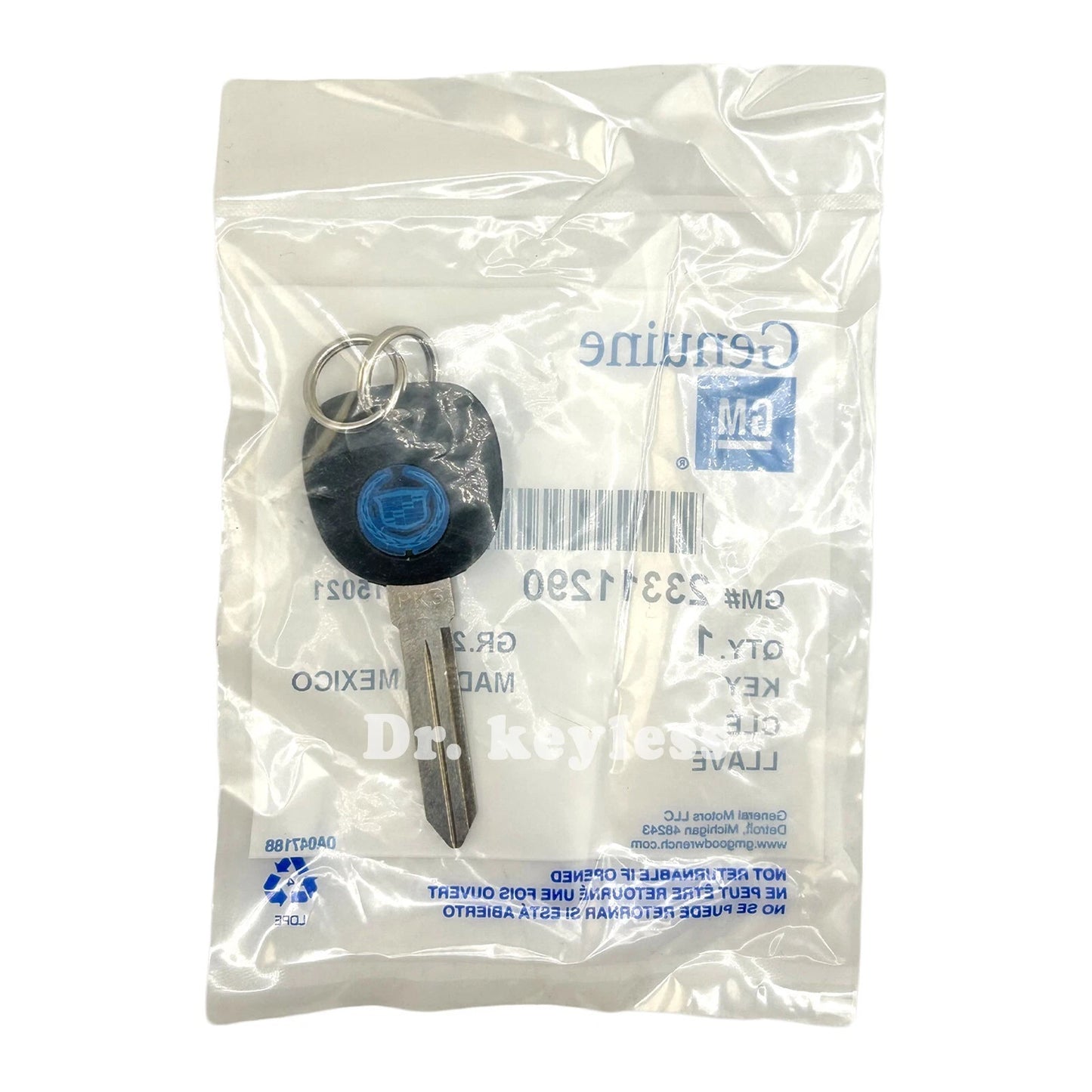 New OEM GM 2003-2007 Cadillac CTS Transponder Key PK3+ 23311290