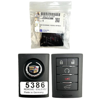 New NON US EXPORT ONLY! OEM 2010–2015 Cadillac SRX 5B Smart Key Fob Remote NBG009768T 22865386