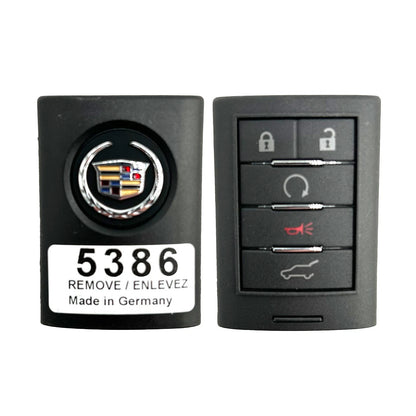 New NON US EXPORT ONLY! OEM 2010–2015 Cadillac SRX 5B Smart Key Fob Remote NBG009768T 22865386