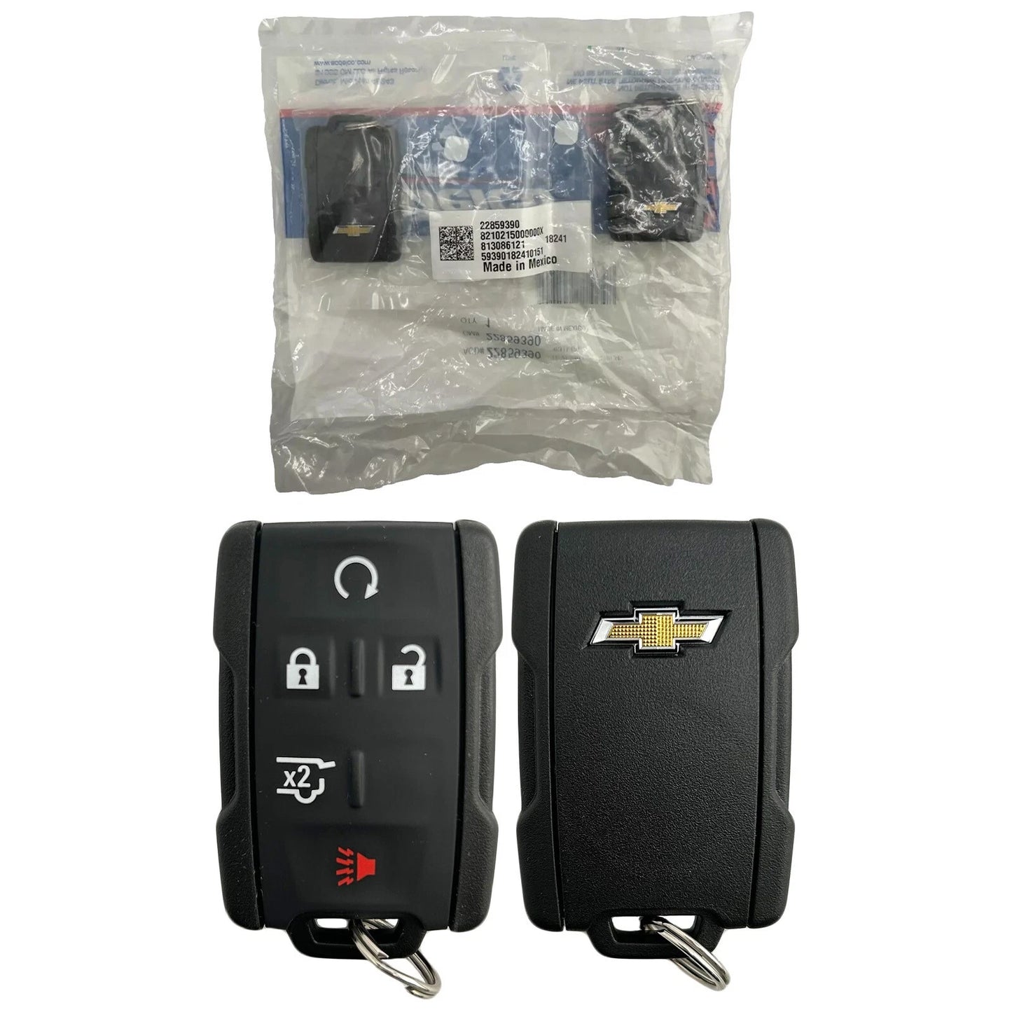 2x New OEM 2015–2020 Chevy Tahoe Suburban 5B Keyless Remote M3N32337200