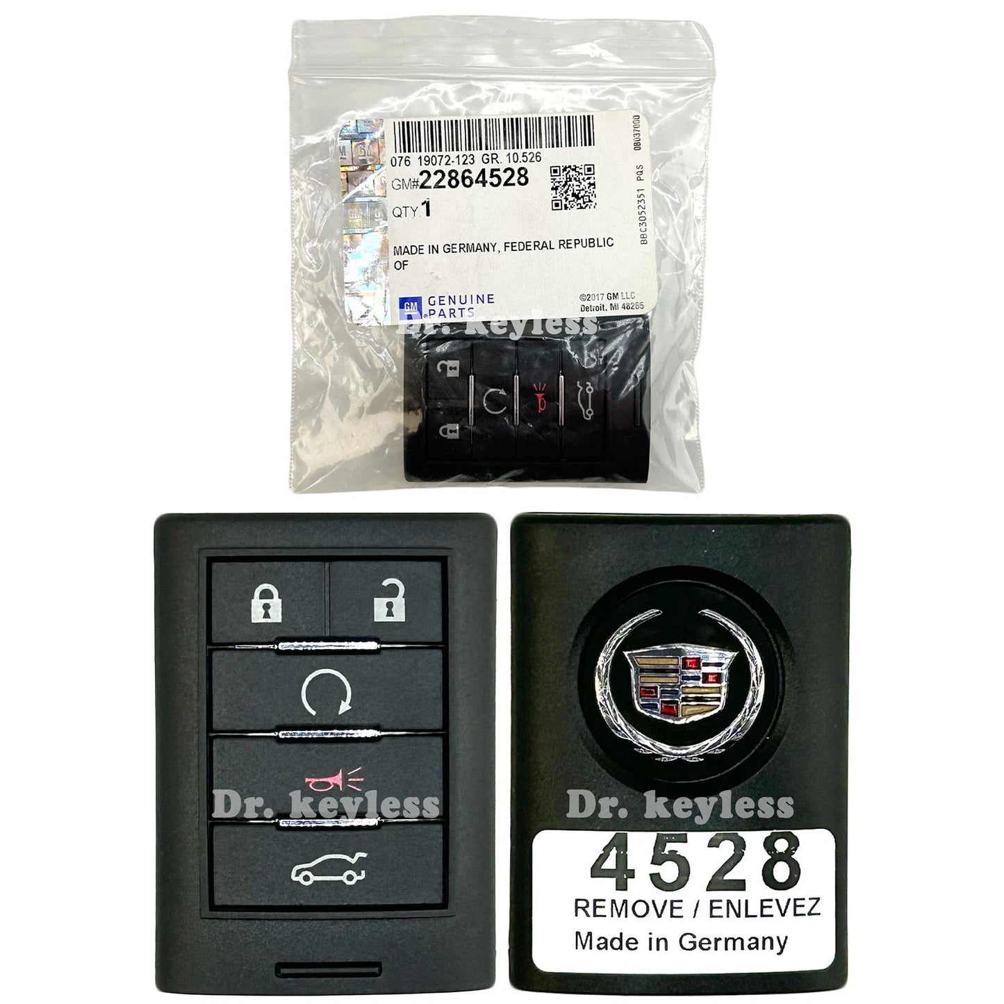NON-US EXPORT ONLY! OEM 2013-2014 Cadillac ATS Smart Key Fob Remote 5B G09C03JAP6C