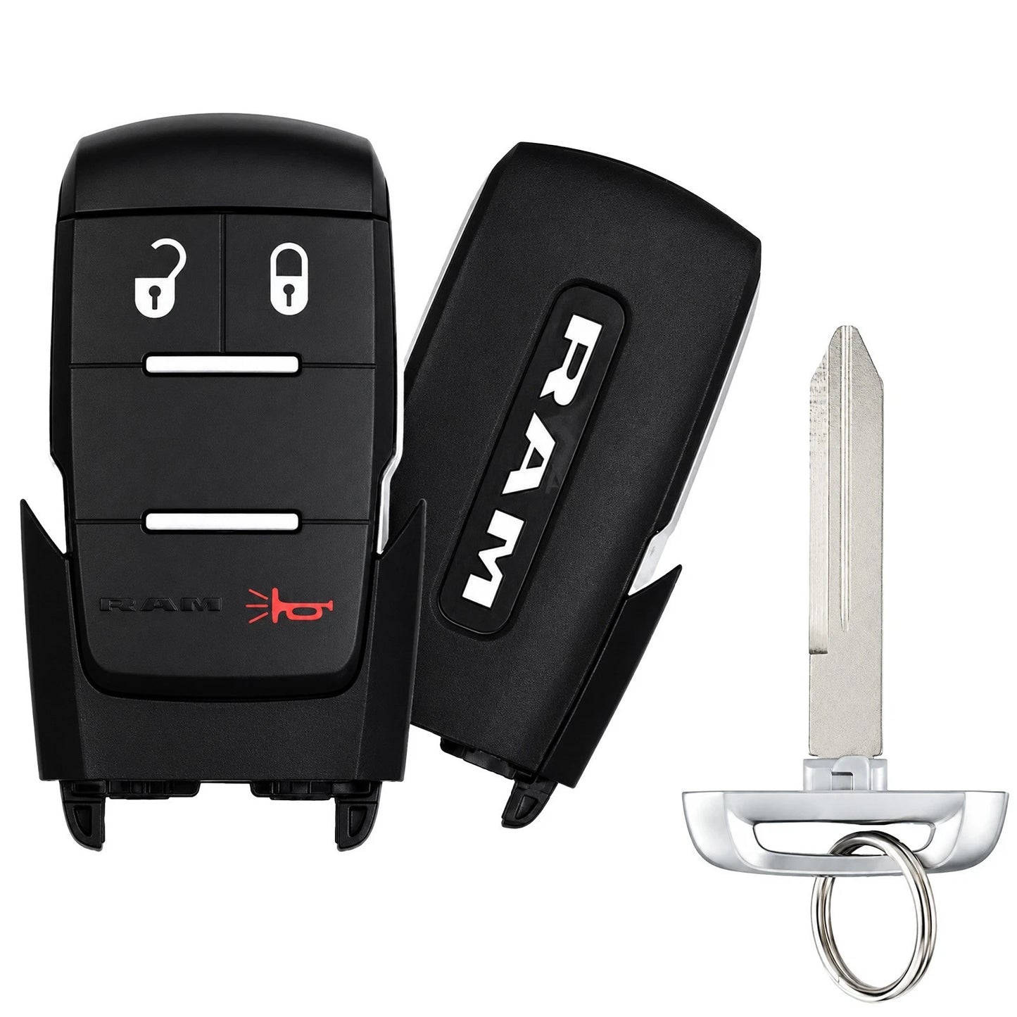 New OEM RAM 2500 3500 2019-2022 Smart Key GQ4-76T 68547361AA With Key Insert