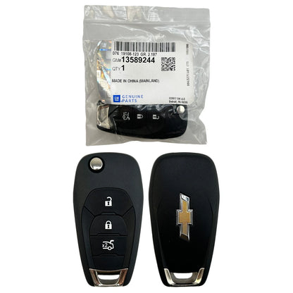 New NON-USA EXPORT ONLY! OEM 2016-2018 Chevrolet Cruze 3B Flip Key Fob Remote 13589244