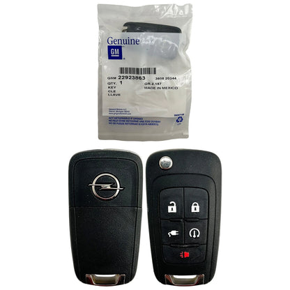 New OEM 2011–2014 Opel Ampera 5B Flip Key Remote Fob OHT01060512