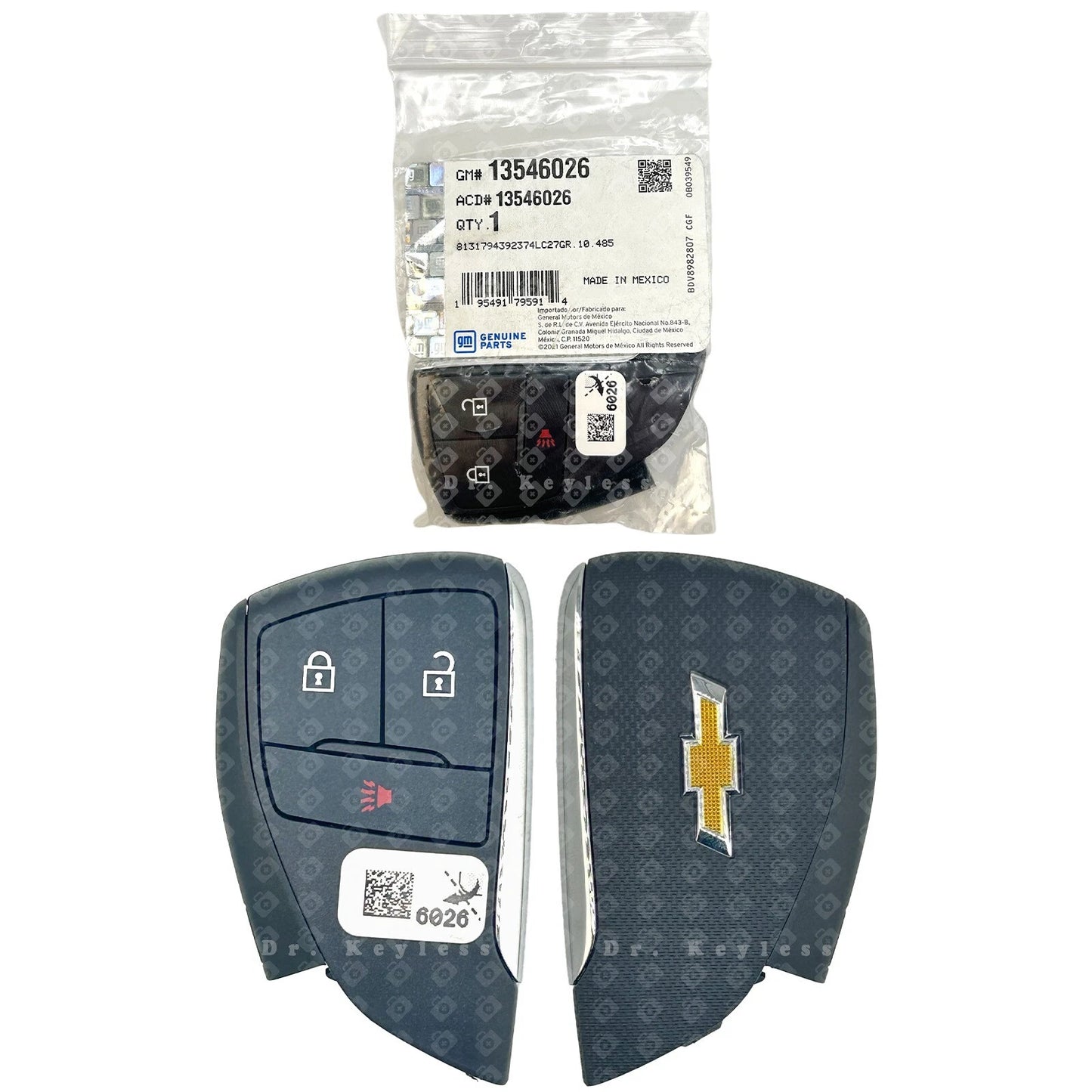 NON-US EXPORT ONLY! New OEM GM Chevrolet Smart Key Fob Remote 3-Button 315MHz 13546026