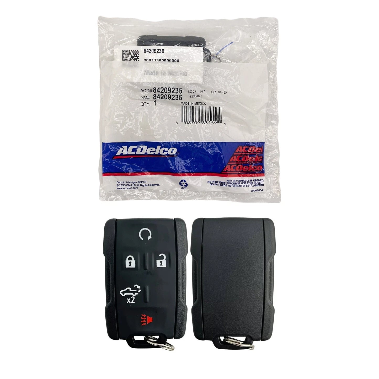 New OEM 2019–2023 GMC Sierra, Silverado 5B Key Fob Remote Keyless Entry M3N-32337200