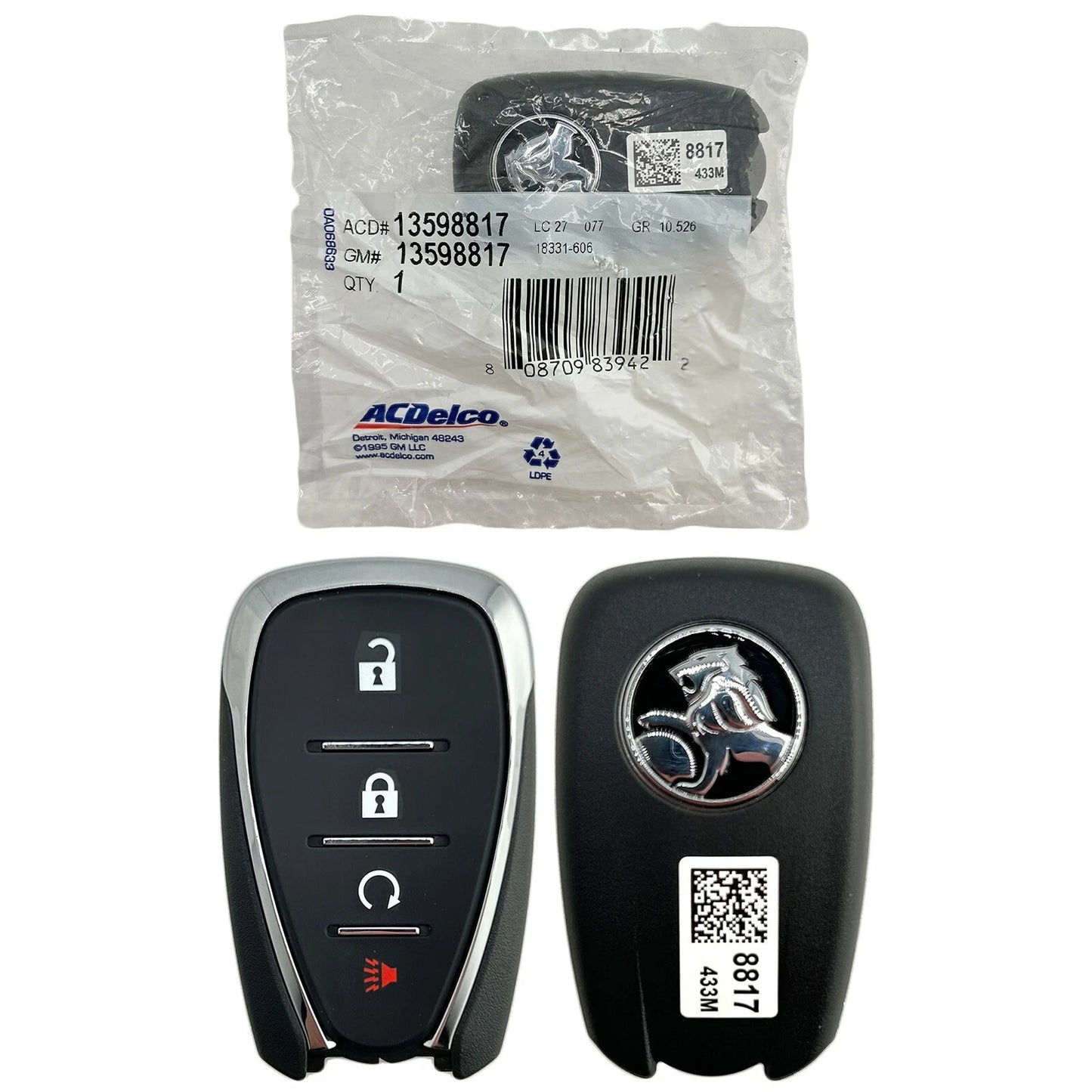 NON-USA EXPORT ONLY!  OEM 2017–2020 Holden Smart Key Fobs Remote 4B HYQ4EA P/N: 13598817
