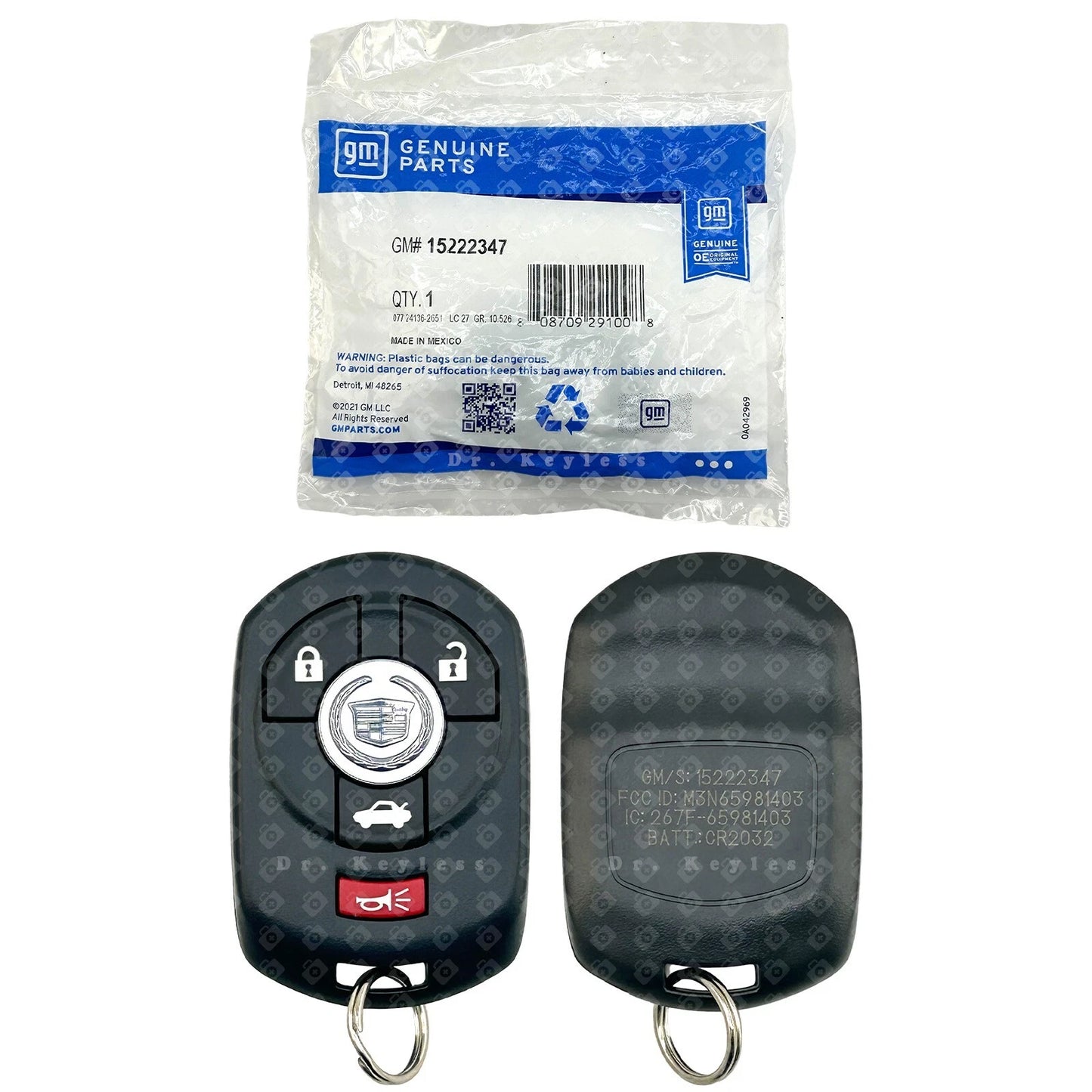 New OEM 2005-2007 Cadillac STS Smart Key Fob Remote 4B M3N-65981403