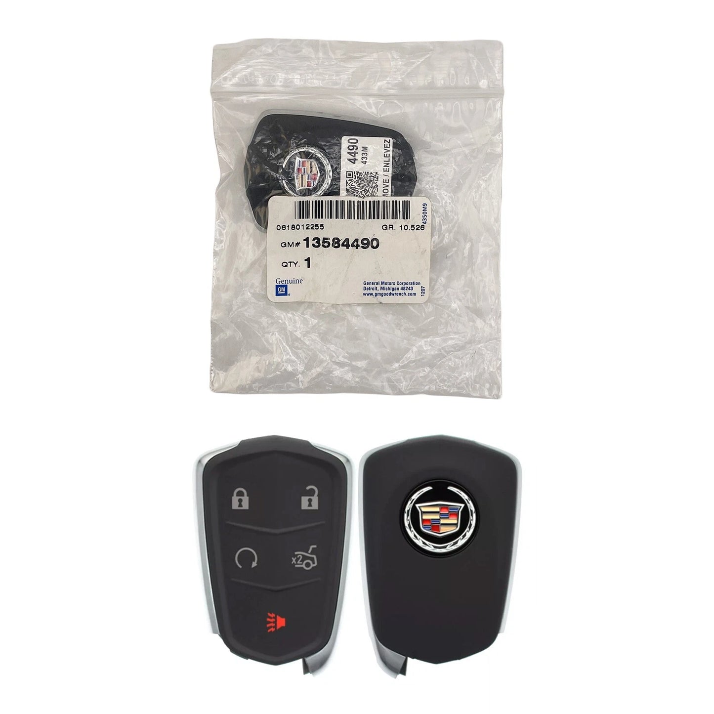 New OEM 2014–2020 Cadillac CTS 5B Smart Key Fob Remote Proximity HYQ2AB 13584490