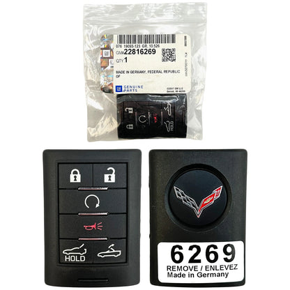 NON-U.S. EXPORT ONLY! OEM 2014-2019 Chevrolet Corvette Smart Key Fob Remote 6B G09C03JAP6C