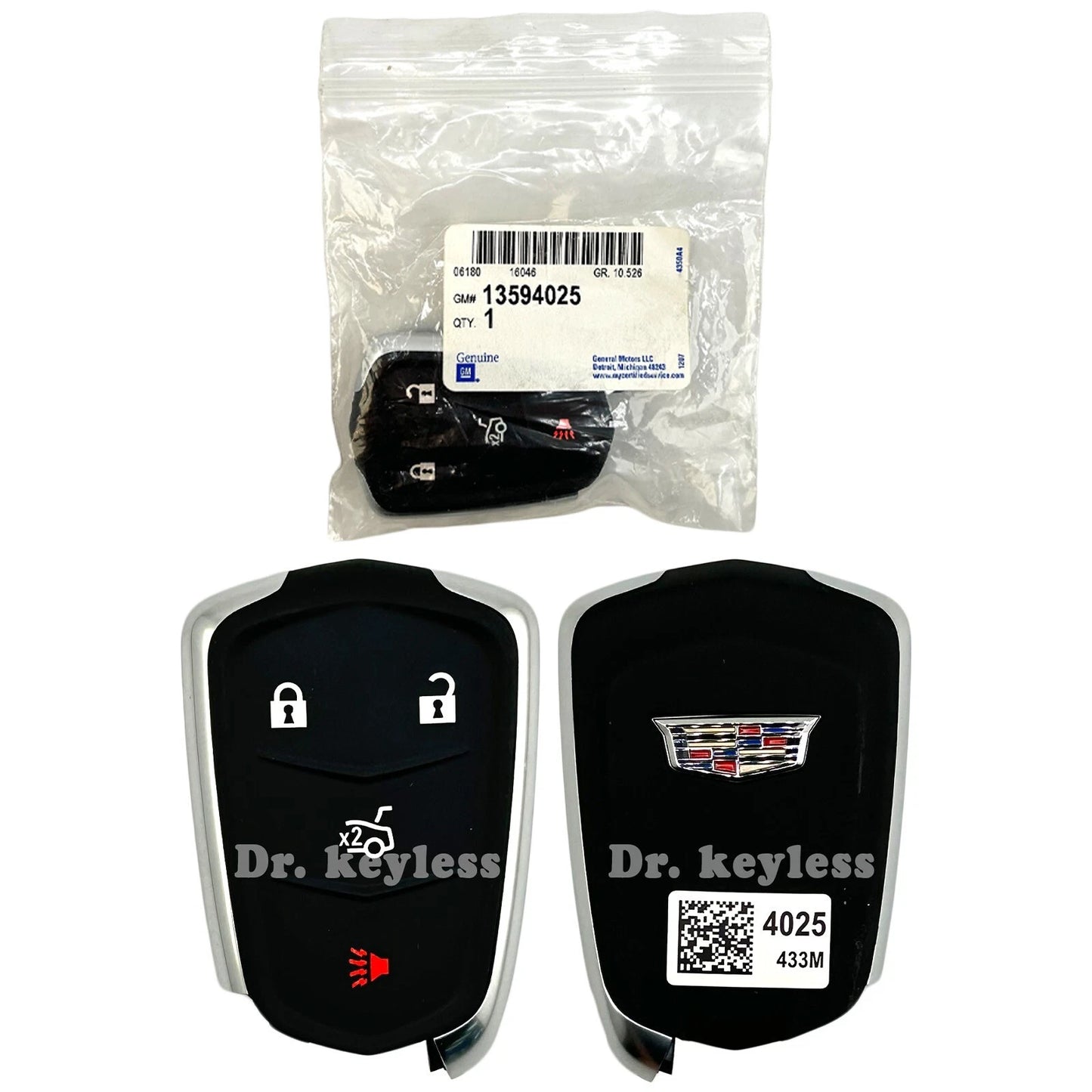 NON USA EXPORT ONLY! OEM 2015–2018 Cadillac ATS 5B Smart Key Fob Remote HYQ2EB